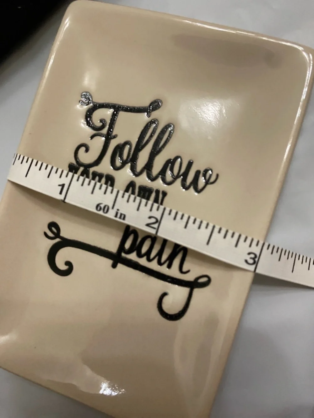 Thirty-one Follow Your Own Path Ceramic Trinket Dish - Cream and book mark